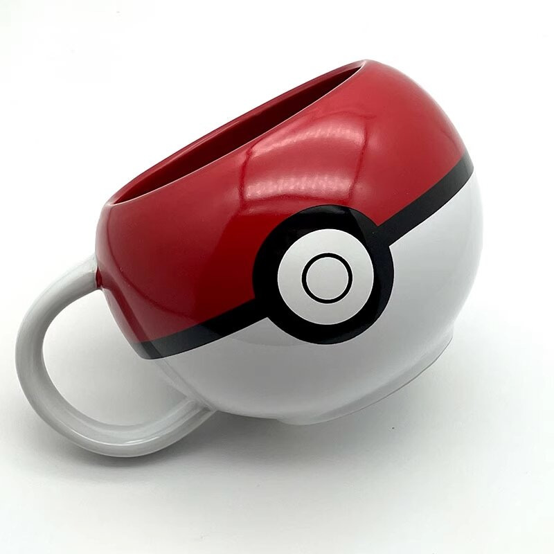 Anime Merchandise Mugs - Pokemon Poke Ball Ceramic Coffee Mug