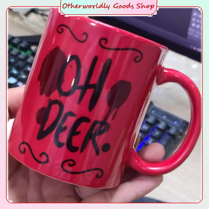 Anime Merchandise Mugs - Hazbin Hotel Alastor Cartoon Ceramic Mug