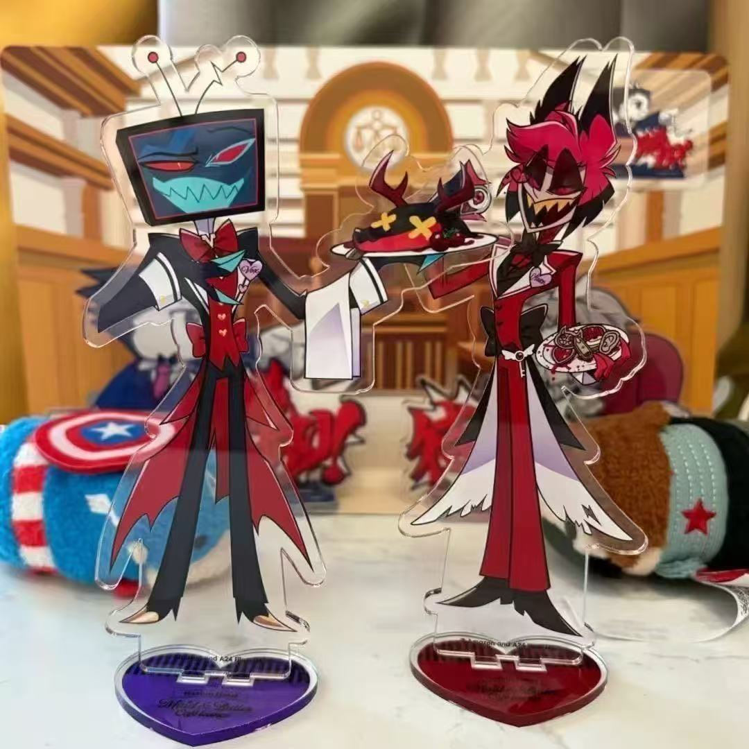2pcs Hazbin Anime Peripherals  - Anime Character Merchandise 评论和价格