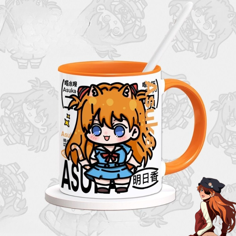 EVA Asuka Langley Soryu Anime  - Anime Merchandise Mugs 评论和价格
