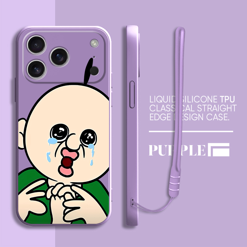 Soft Cover Phone Case for Appl - Lanyard Anime Logo 评论和价格